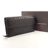 BOTTEGAVENETA purse 150509 Intrecciato leather Brown mens Used