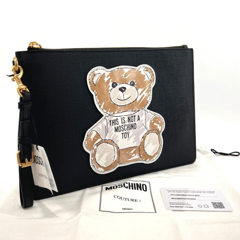 Moschino Teddy Bear Belt Bag in Black