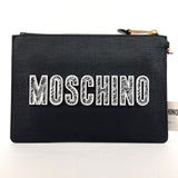 MOSCHINO Clutch bag 2A 8444 Couture Teddy bear PVC Black Women New