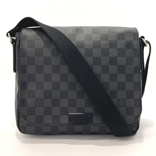 Louis Vuitton lv district messenger cross body bag with patches
