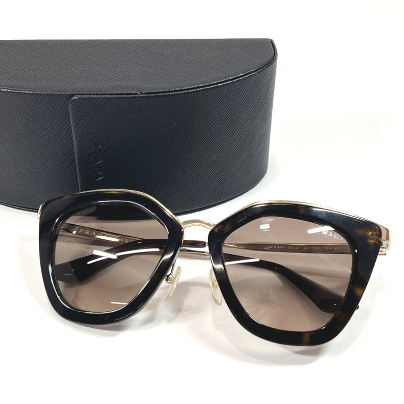PRADA sunglasses SPR53S　 Cat eye Synthetic resin Brown Women Used