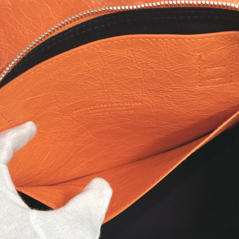 BALENCIAGA Boston bag 466809 Air Hobo L leather Orange unisex Used