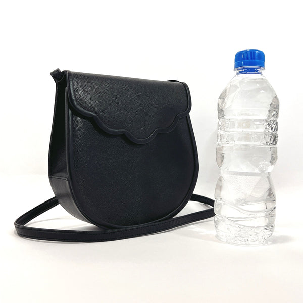 YVES SAINT LAURENT Shoulder Bag leather Black Women Used