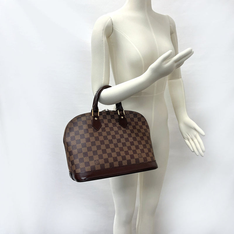 LOUIS VUITTON Handbag N51131 Alma PM Damier canvas Brown Women Used –