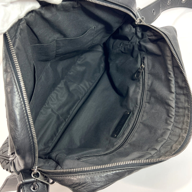 BOTTEGAVENETA Shoulder Bag Intrecciato leather Black mens Used