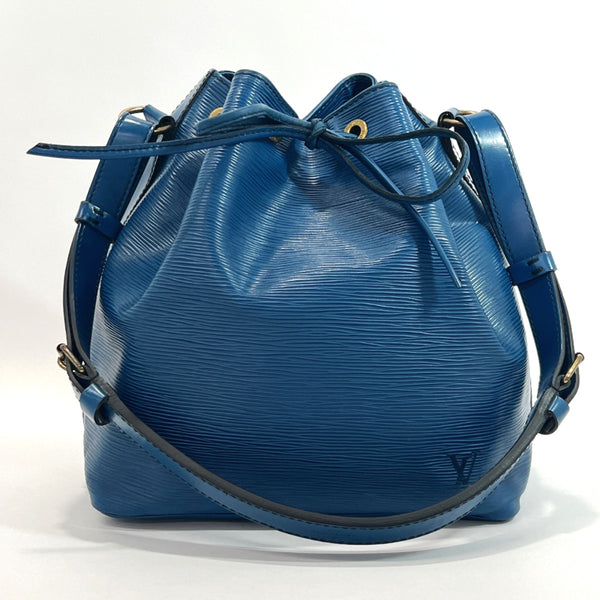 LOUIS VUITTON Shoulder Bag M44105 Petit Noe Epi Leather blue Women Used