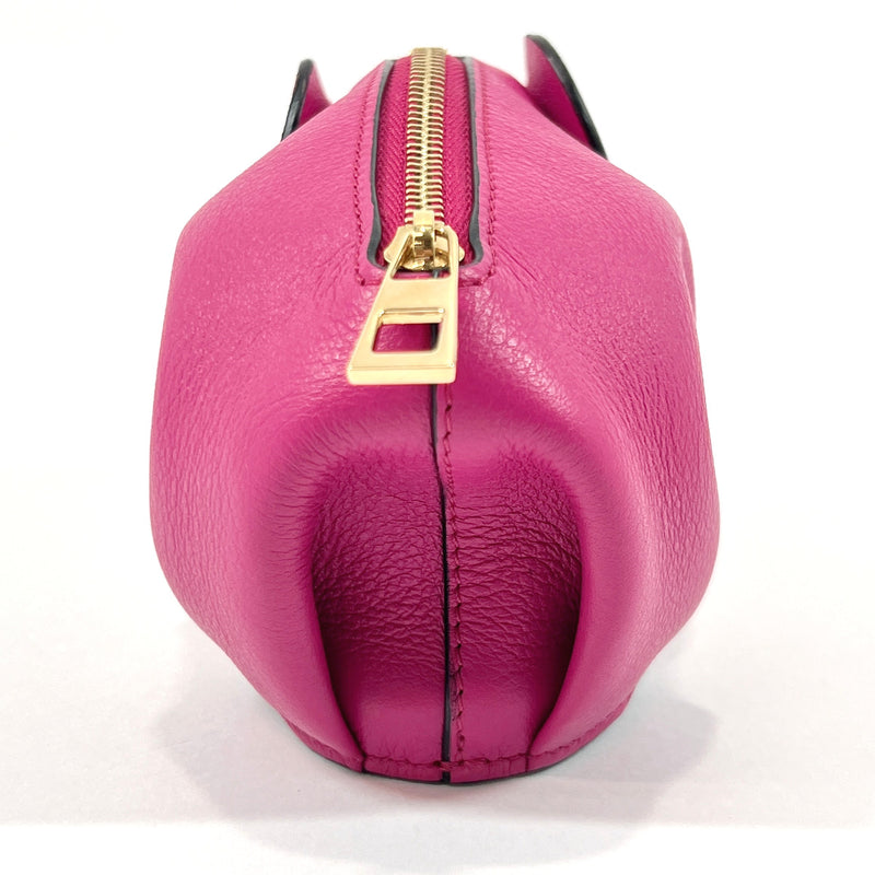 LOEWE coin purse Elephant leather pink Women Used
