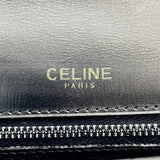 CELINE Shoulder Bag vintage ChainShoulder leather Black Women Used