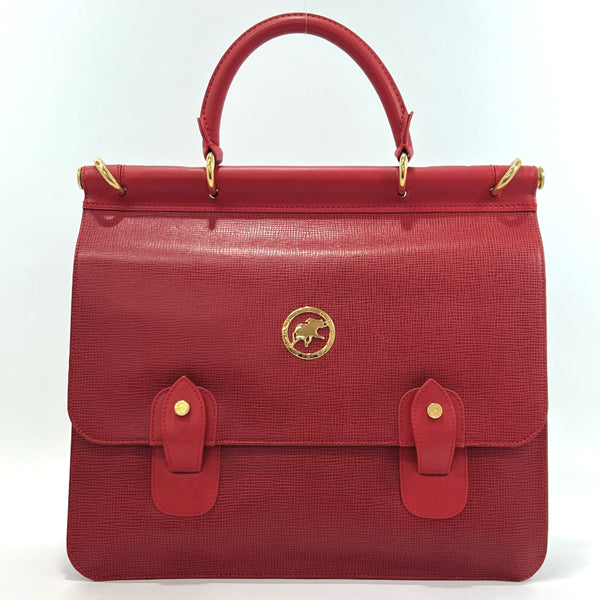HUNTING WORLD Business bag leather Red Women Used