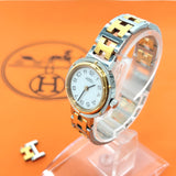 HERMES Watches Clipper Stainless Steel/Stainless Steel Silver Silver Women Used