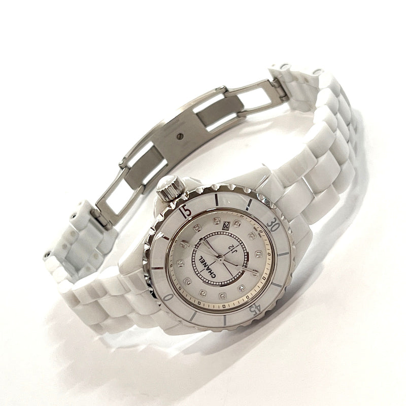 CHANEL Watches H1628 J12 ceramic/Stainless Steel white Women Used