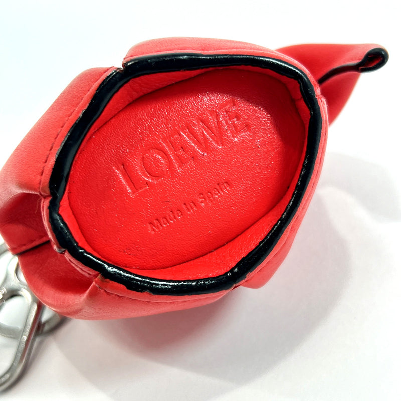 LOEWE coin purse 9983123 Elephant charm leather Red Red Women Used