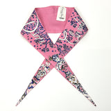 Dior scarf ribbon silk pink Women Used