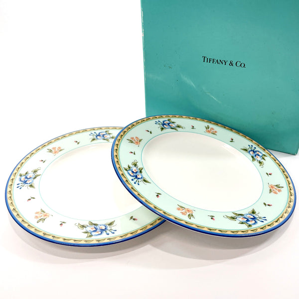 TIFFANY&Co. Tableware plate set MORNING GLORY Pottery white unisex Used