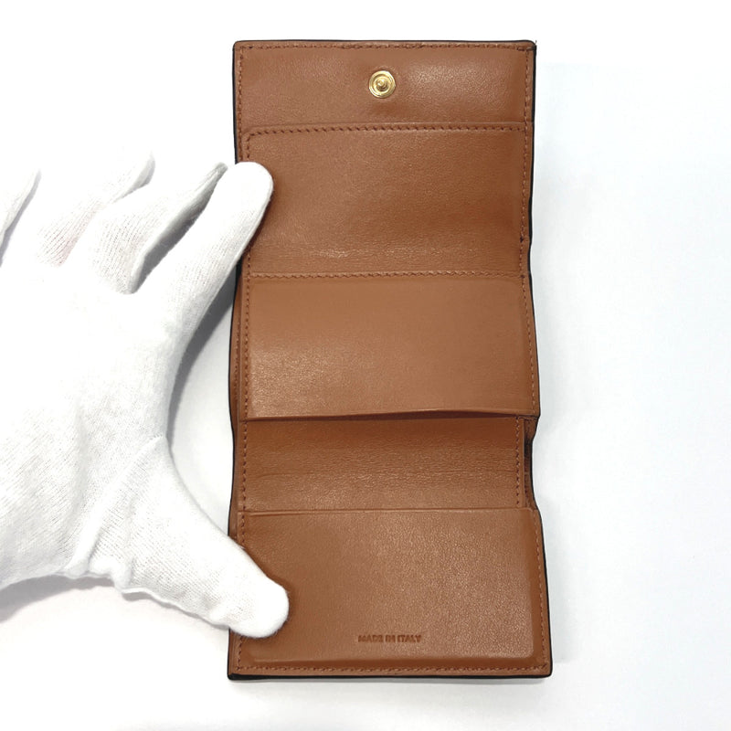CELINE Tri-fold wallet 10D72 Triomphe Folded PVC/leather Dark