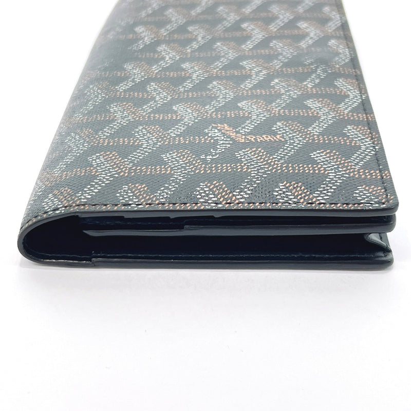 GOYARD Unisex Canvas Leather Folding Wallet Logo Folding Wallets