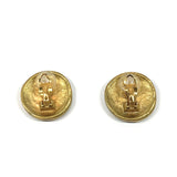 CHANEL Earring COCO Mark metal gold Women Used