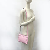 LOEWE Shoulder Bag Repeat anagram T mini pouch leather pink Women Used