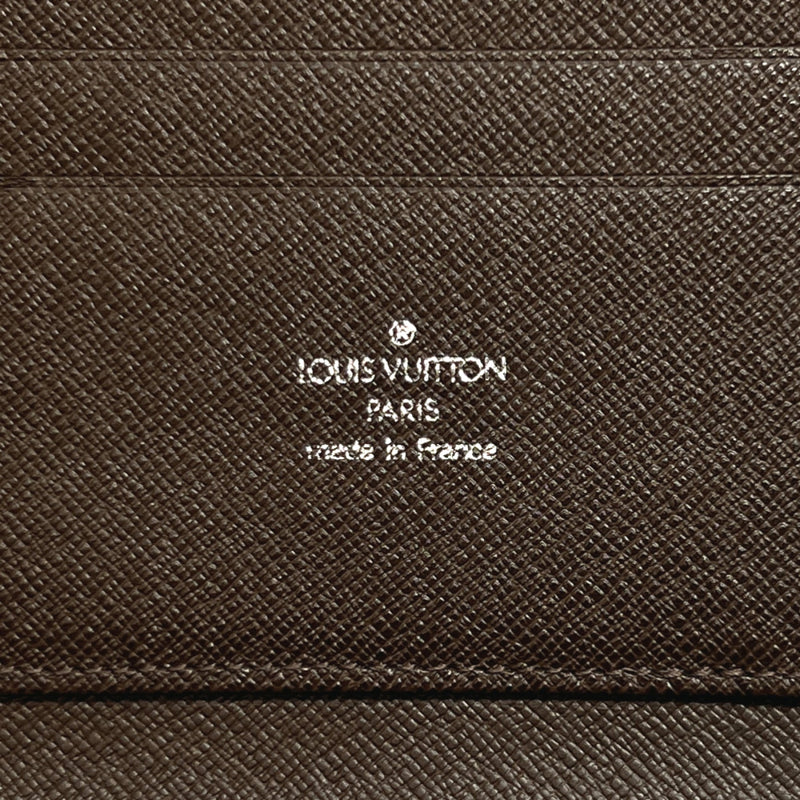 Authentic Louis Vuitton Taiga Organizer Atoll M30685 Brown Long Wallet  101328