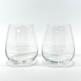 TIFFANY&Co. Tableware Pair glass tumbler Glass clear clear unisex Used