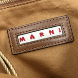 MARNI Tote Bag BMMP0052U0P386000M50 Burlap Vertical shopping bag cotton/Nylon Brown Brown Women Used
