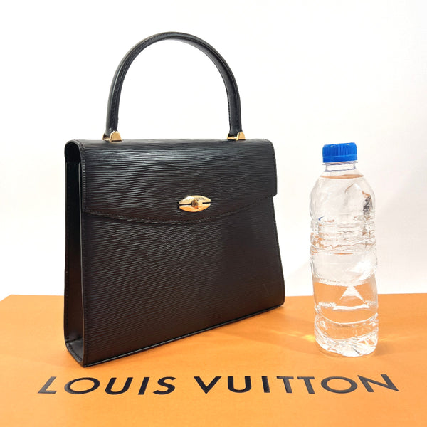 LOUIS VUITTON Handbag M52372 Malselv Epi Leather Black Women Used