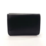 BALENCIAGA Tri-fold wallet 593813 1IZIM Cash mini wallet leather Black Women Used