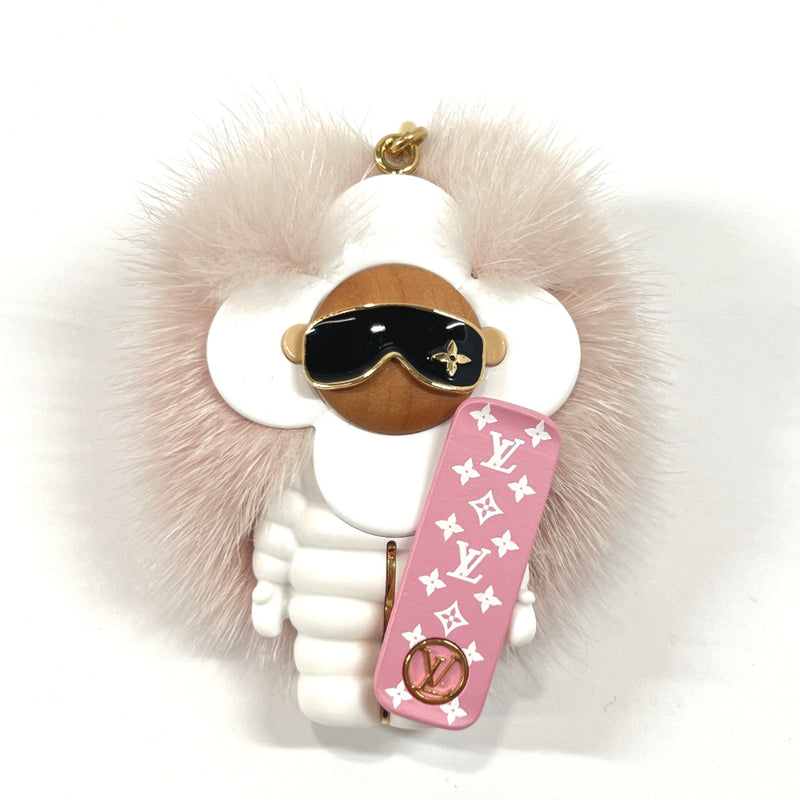 Louis Vuitton Vivienne Fur Key Holder Pink Mink