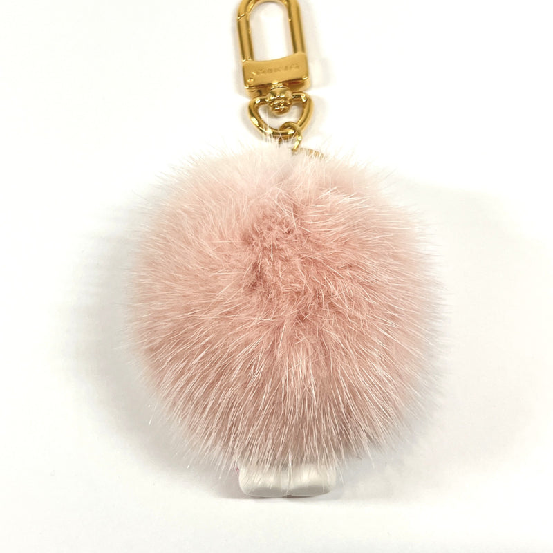 LOUIS VUITTON key ring M80248 Porte Cle Vivienne mink/metal pink pink –