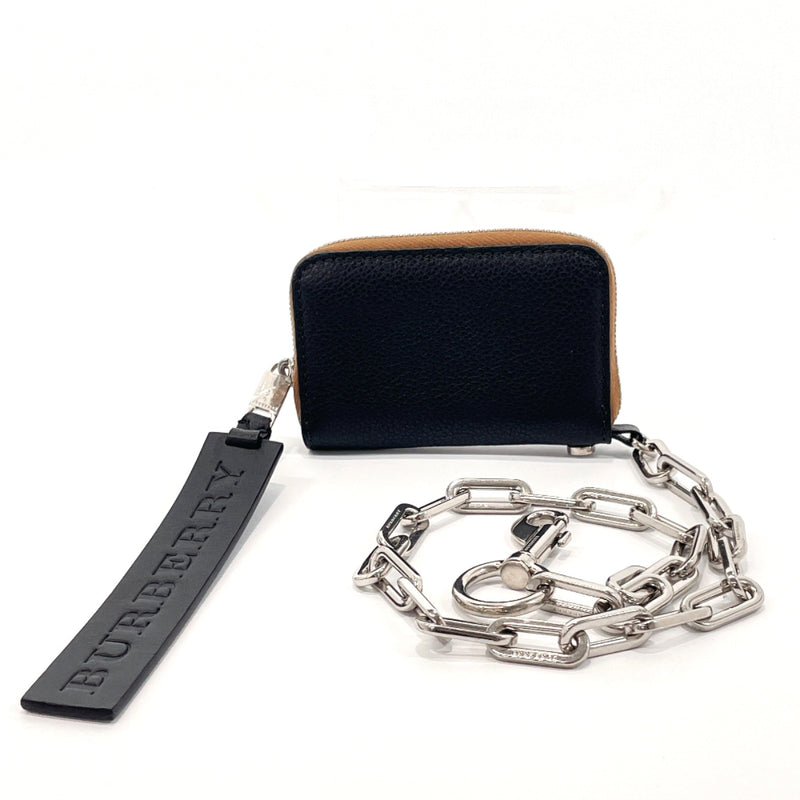 BURBERRY Wallet Chain TIVPJO1272 coin purse leather Black Black mens New