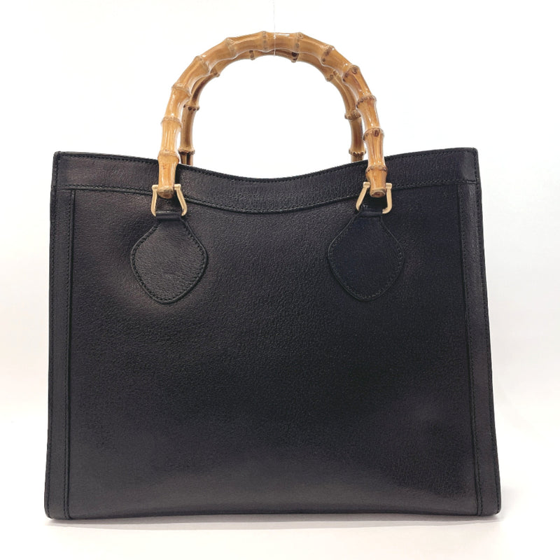 GUCCI Tote Bag 002.2853.0260.0 Bamboo Old Gucci leather Black Women Us –
