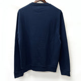 HERMES sweat puzzle riding cotton Navy mens New