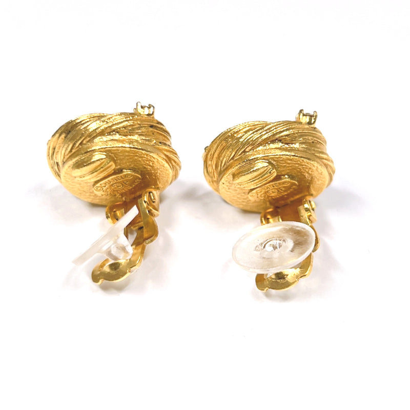 CHANEL Earring vintage Rhinestone metal/Fake pearl gold Women Used