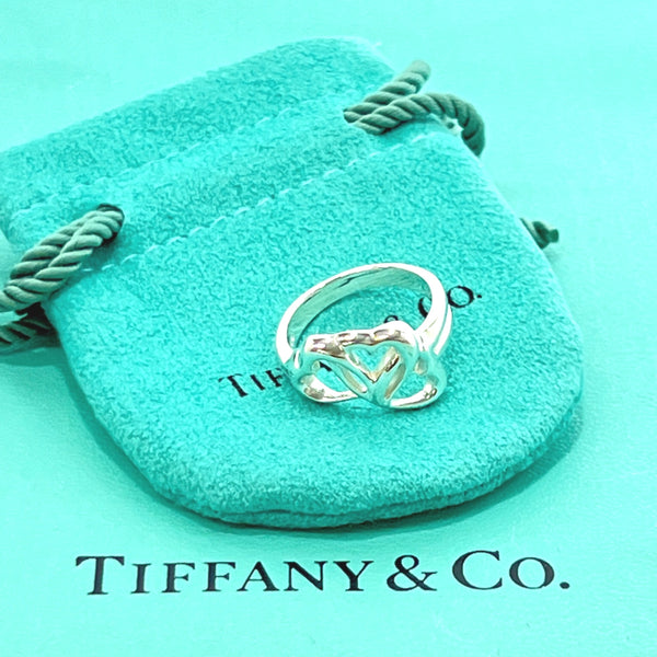 TIFFANY&Co. Ring Triple heart Silver925/ #6(JP Size) Silver Women Used