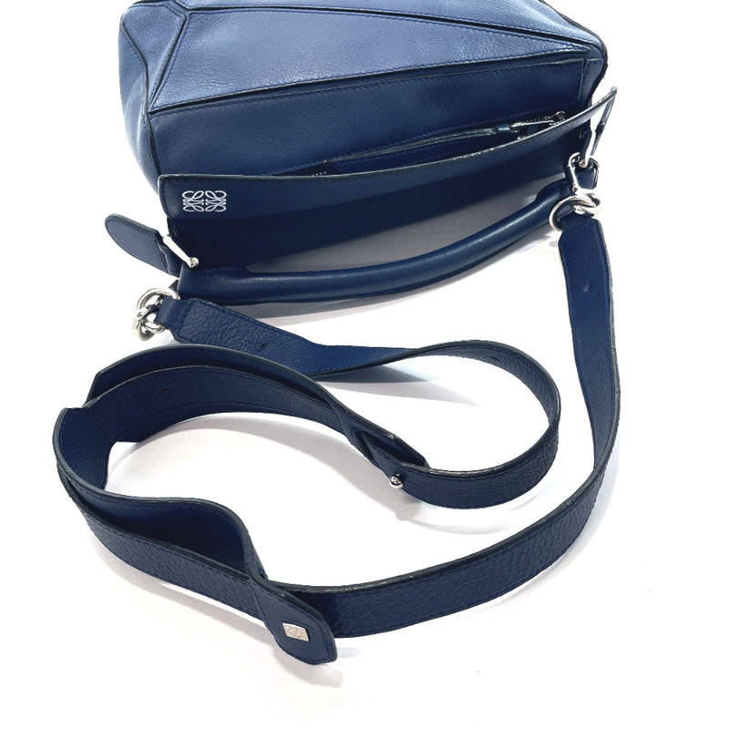 LOEWE Shoulder Bag 322.30.K79 Puzzle bag small leather Navy Women ...