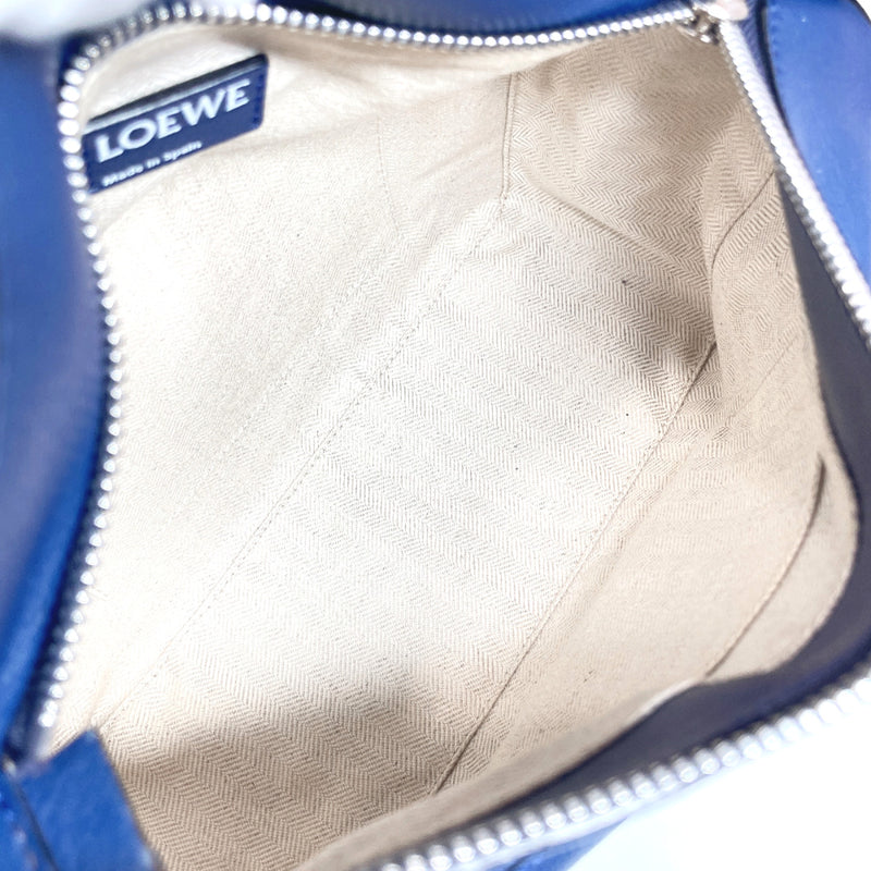 LOEWE Shoulder Bag 322.30.K79 Puzzle bag small leather Navy Women Used