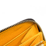 LOUIS VUITTON purse M60449 Pumpkin Dot / Zippy Wallet Yayoi Kusama Collaboration Monogram canvas yellow yellow unisex Used