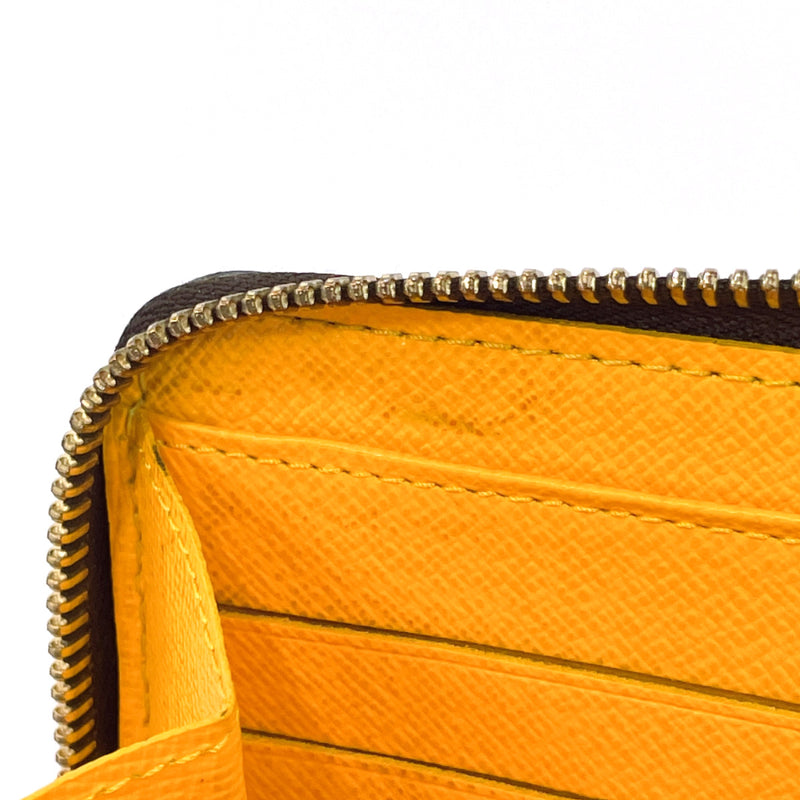 Louis Vuitton Yellow Pattern Black Luxury Brand Unisex Zipper