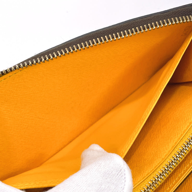 Goyard unisex clutch purse yellow large size
