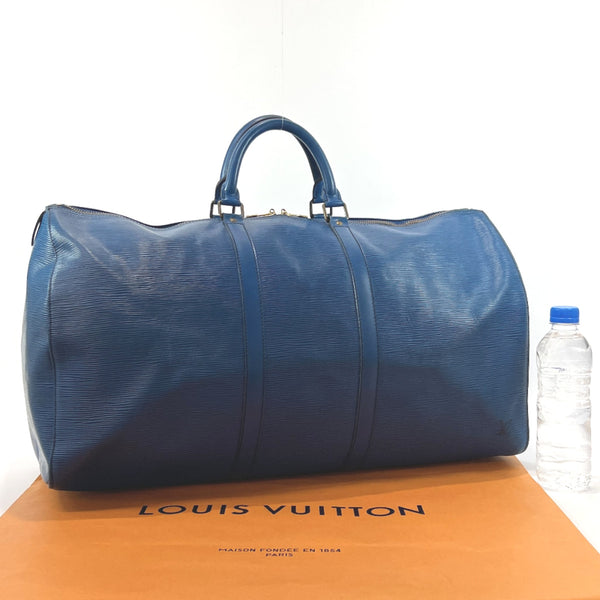 LOUIS VUITTON Boston bag M42955 Keepall 55 Epi Leather blue blue unisex Used