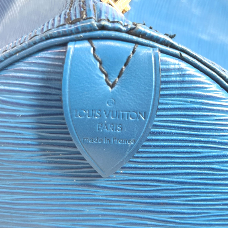 LOUIS VUITTON Boston bag M42955 Keepall 55 Epi Epi Leather blue unisex Used
