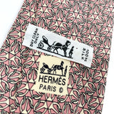 HERMES tie 7508 IA silk pink mens Used