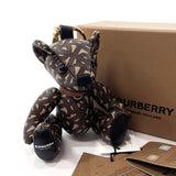 BURBERRY key ring 8019064 Thomas Bear leather Brown unisex New