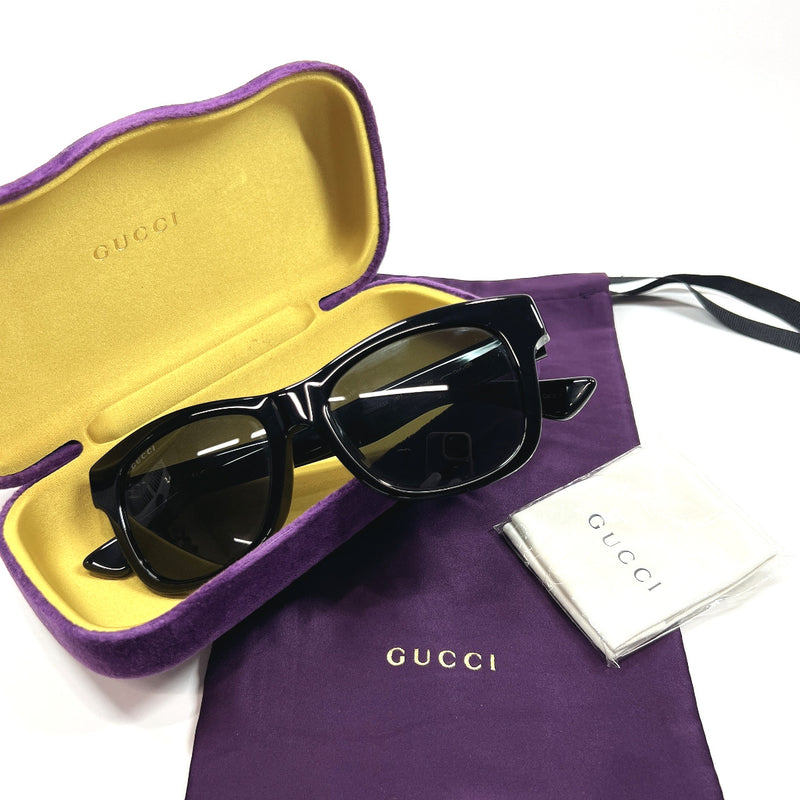 GUCCI sunglasses GG0044SA Synthetic resin Black Black Women Used