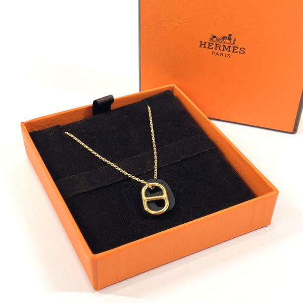 HERMES Necklace Oh myon metal/Vaux Swift gold gold Women Used