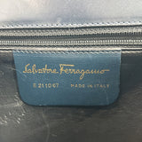 Salvatore Ferragamo Shoulder Bag E21 1067 Gancini leather Navy Women Used