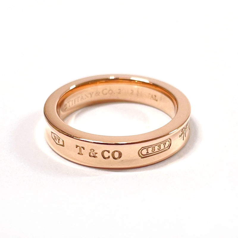 TIFFANY&Co. Ring 1837 Narrowing Rubedo metal #7(JP Size) Pink gold Women Used