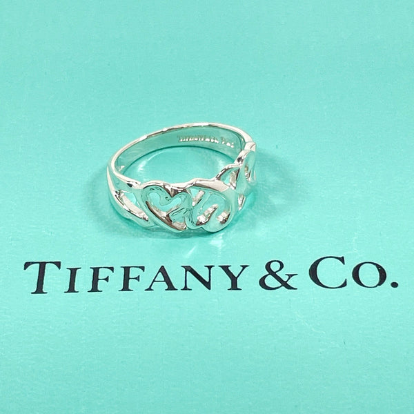 TIFFANY&Co. Ring Triple rubbing heart Paloma Picasso Silver925/ #11(JP Size) Silver Women Used