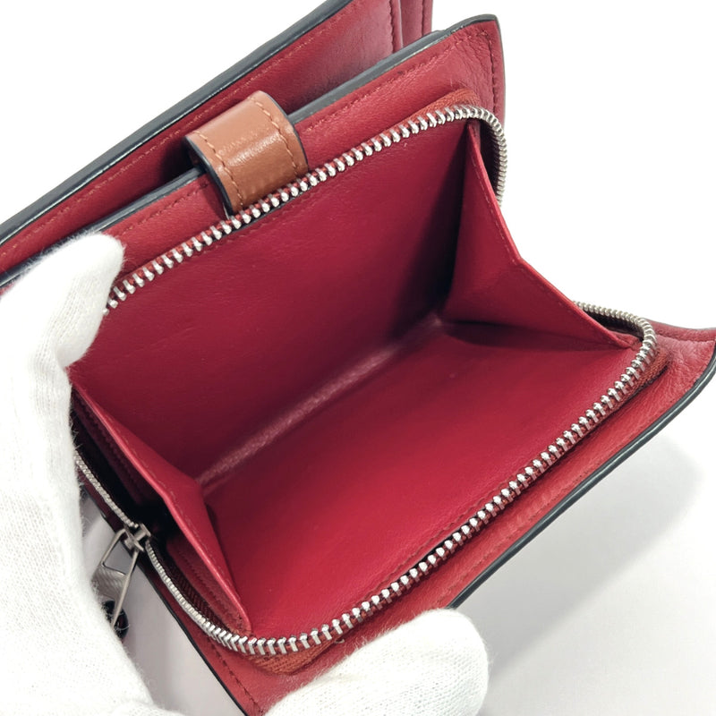 Loewe Anagram Tab Leather Wallet Rosemary/ Tan