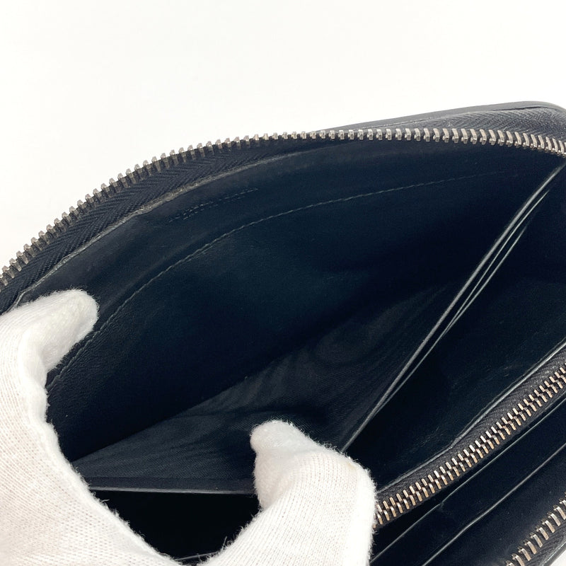 BOTTEGAVENETA purse Zip Around Intrecciato leather Black mens Used